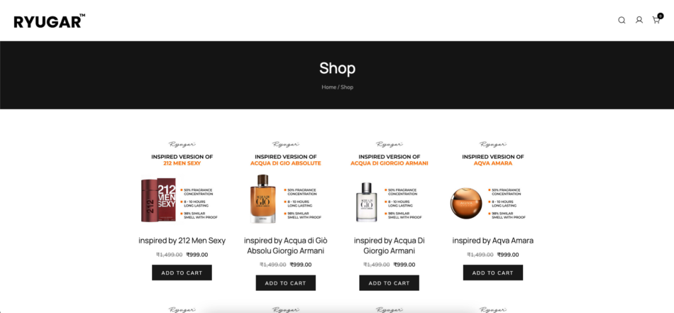 Product Listing Page